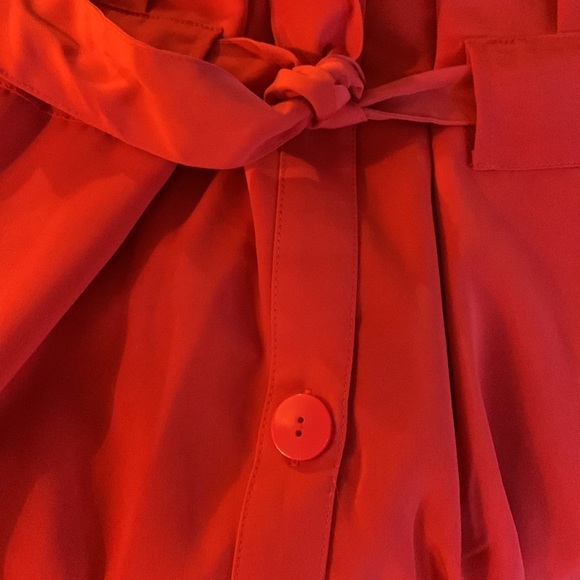 New Prologue Button Up Short Sleeve Dress Melon Pink Woman’s Curvy Plus Size XXL - Picture 13 of 13